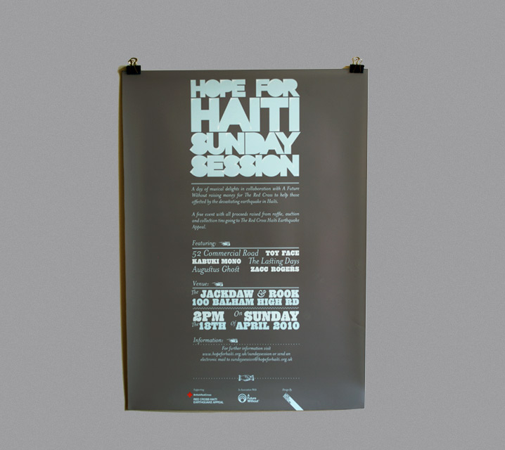 Poster Designs for Haiti Charity